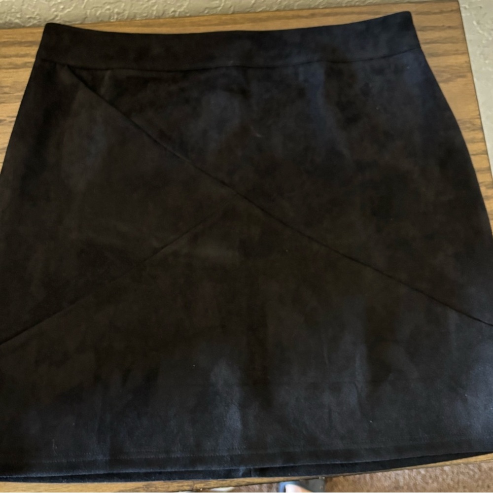 Mango Black Pencil Mini Skirt Asymmetrical